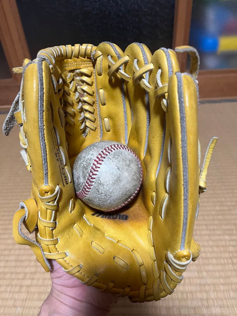 ミズノ　グローバルエリート　硬式　内野手用　イエロー