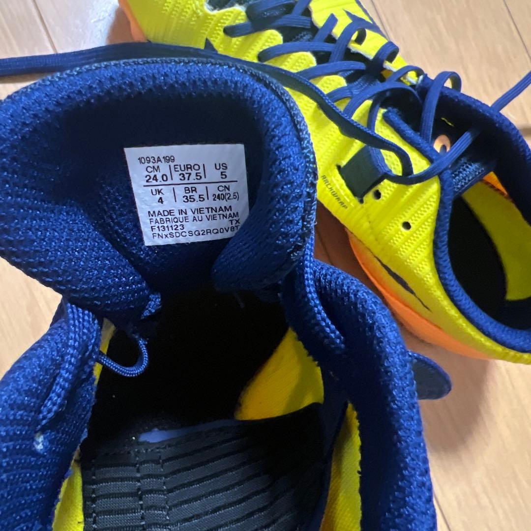 陸上スパイク　24センチ　 asicsヒートスプリント