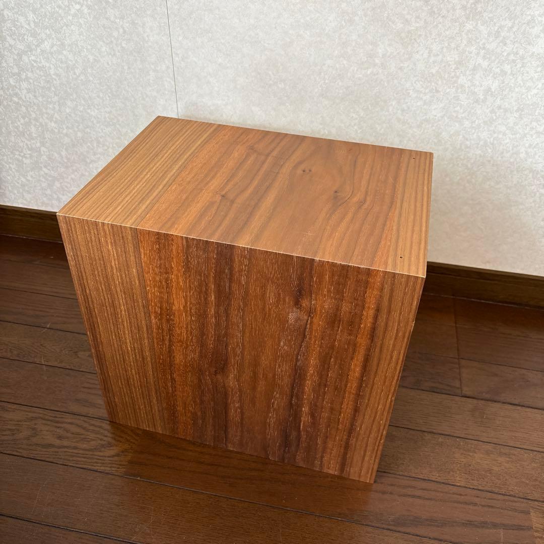 【良品】無印良品 木製収納ケース 引出式 2段 ウォールナット 廃盤