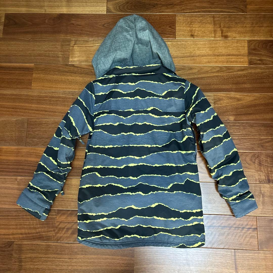 ★中古★BURTON スノーボードウェア M グレー/イエロー上下セット