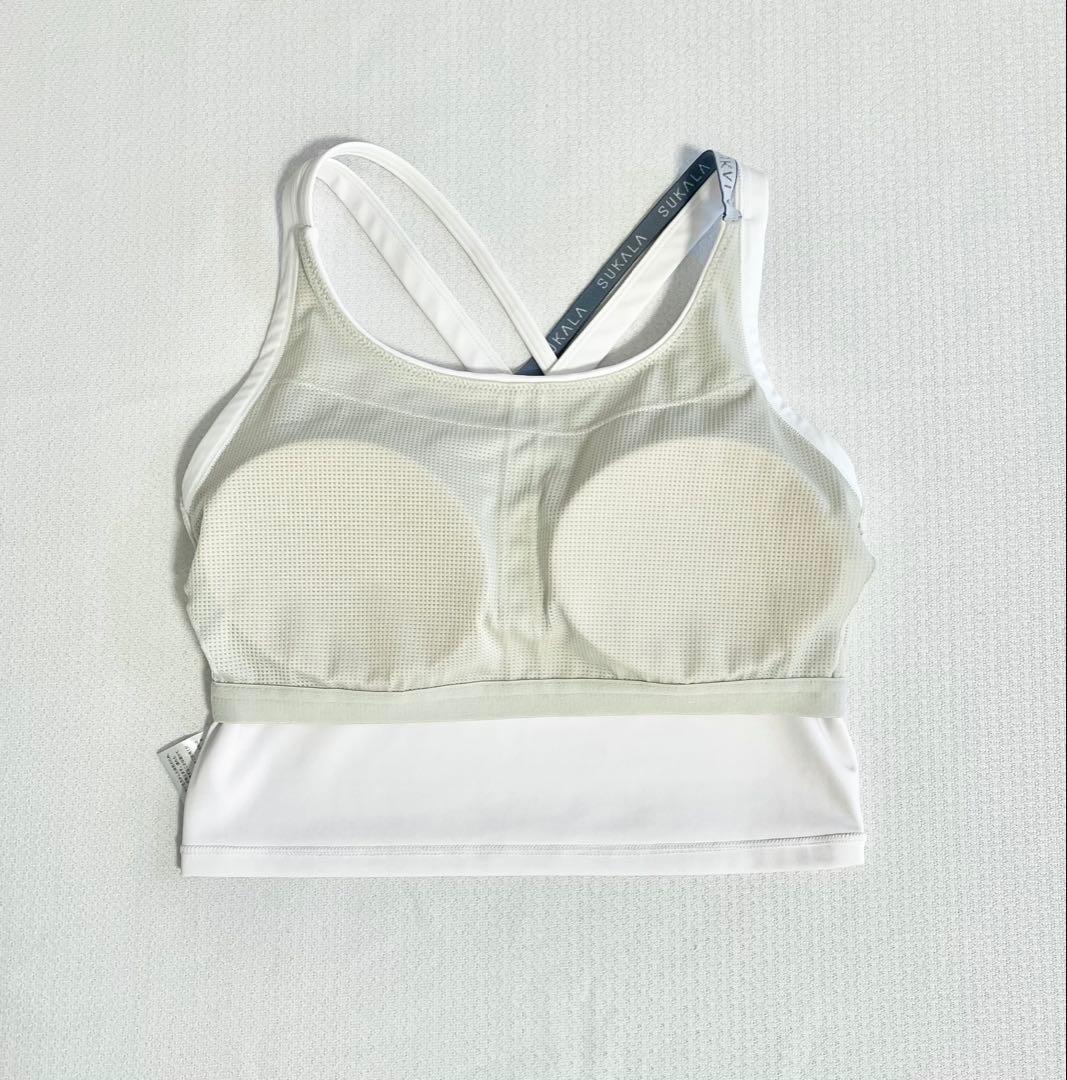 美品　SUKALA ベーシッククロスロゴブラトップ　sukala スカーラ S