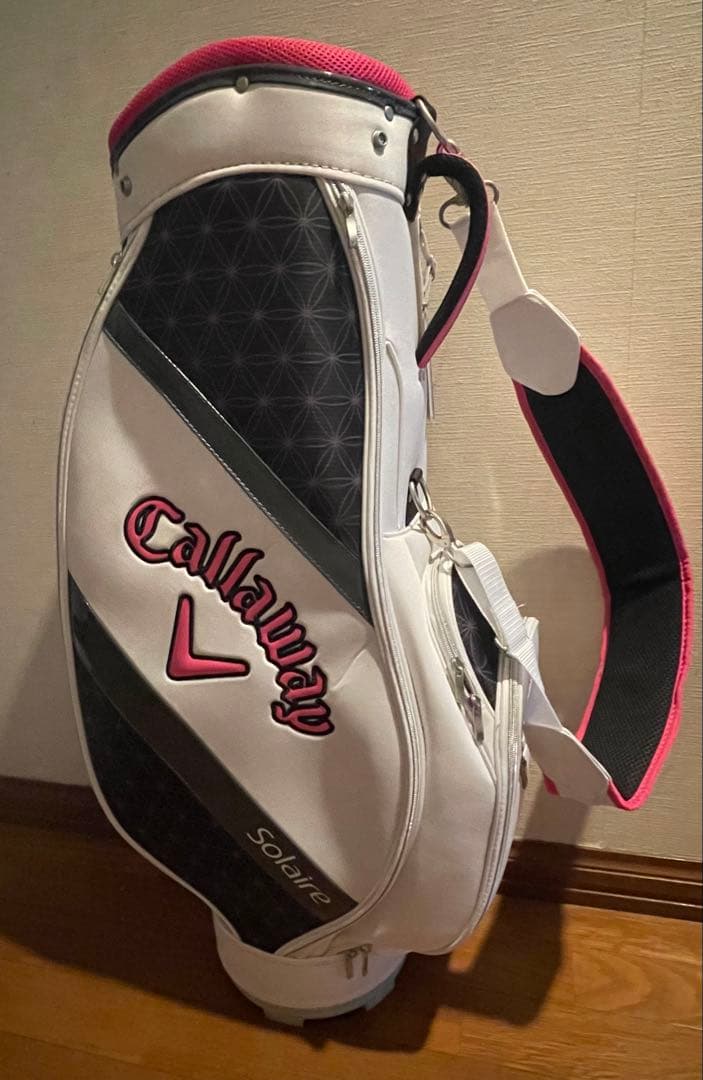 Callaway Solaire ゴルフバッグ ホワイト/ピンク/ブラック