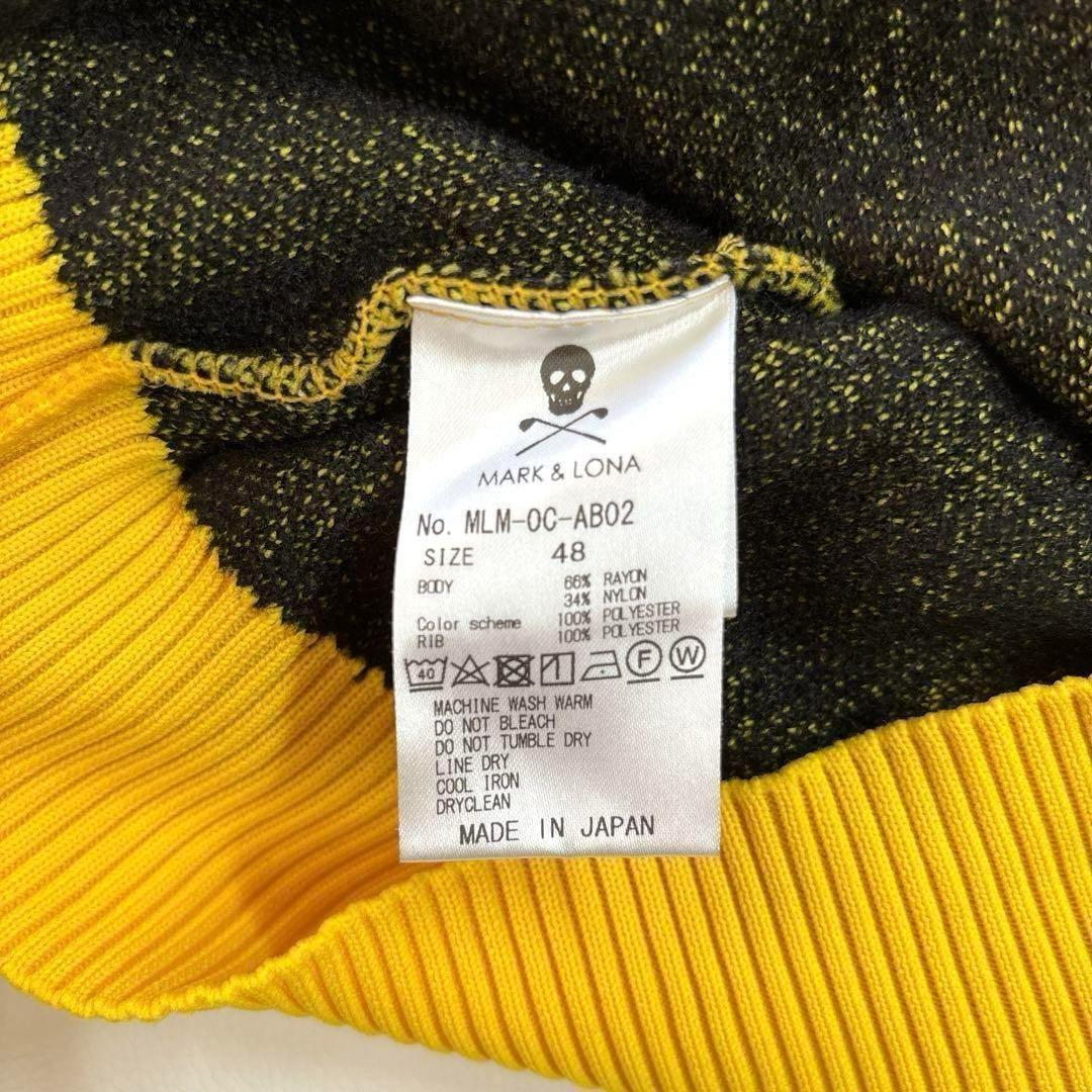 極美品❗️MARK & LONA　ニットセーター　イエロー/ブラック 48/L