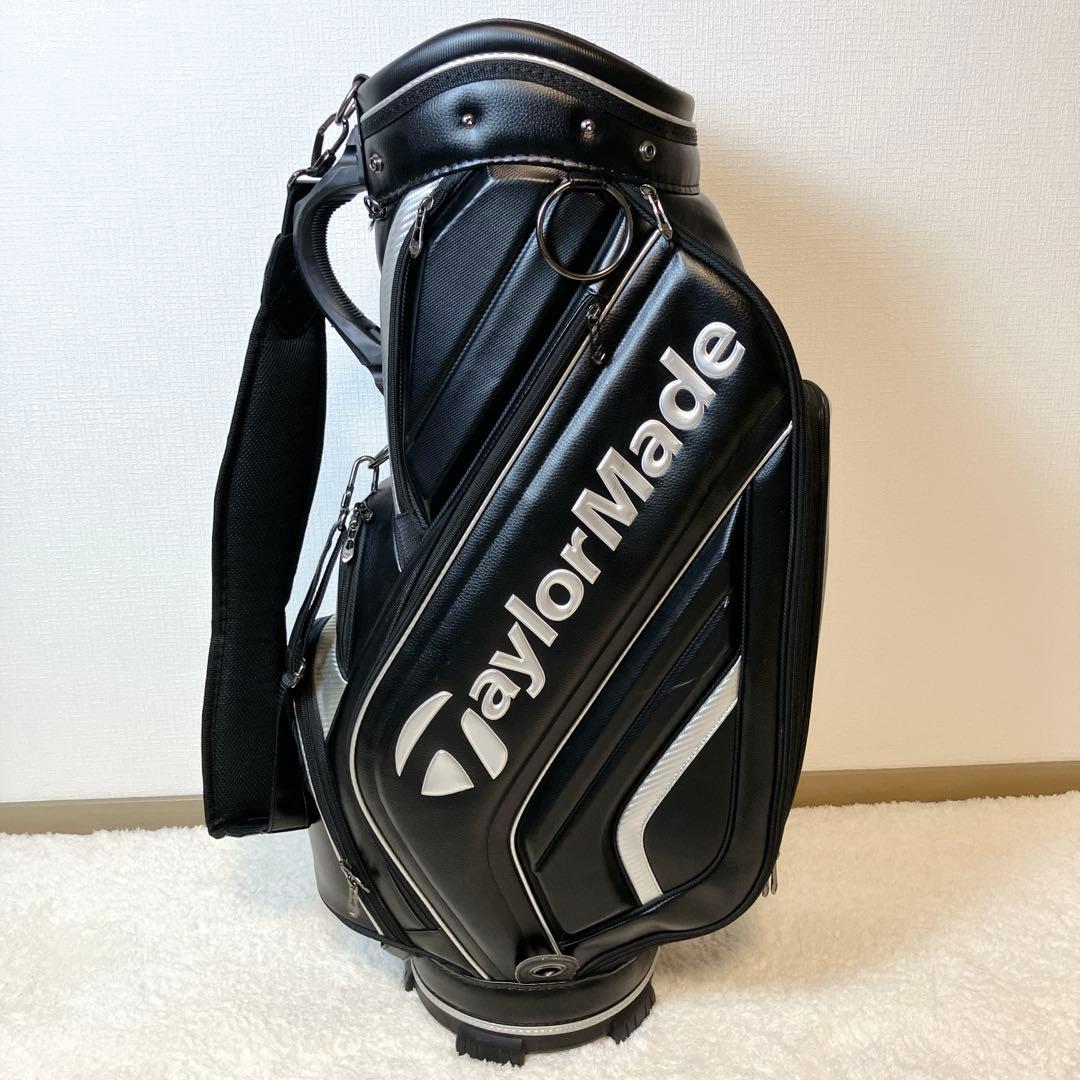 【極美品】TaylorMade 9.5型 キャディバッグ ゴルフバッグ ブラック