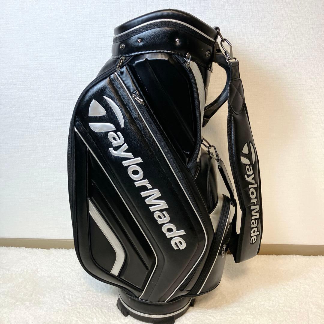 【極美品】TaylorMade 9.5型 キャディバッグ ゴルフバッグ ブラック