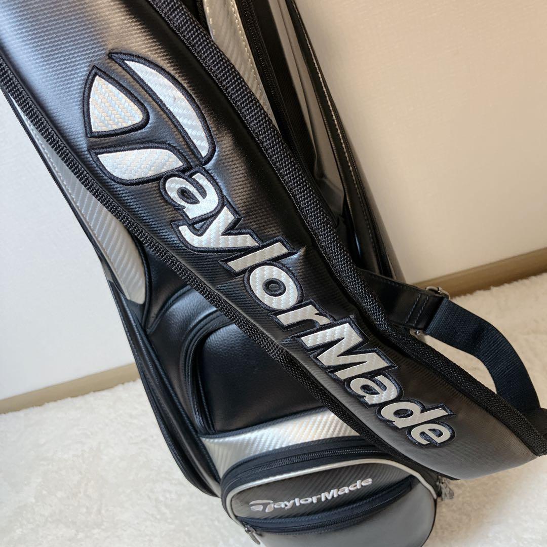 【極美品】TaylorMade 9.5型 キャディバッグ ゴルフバッグ ブラック