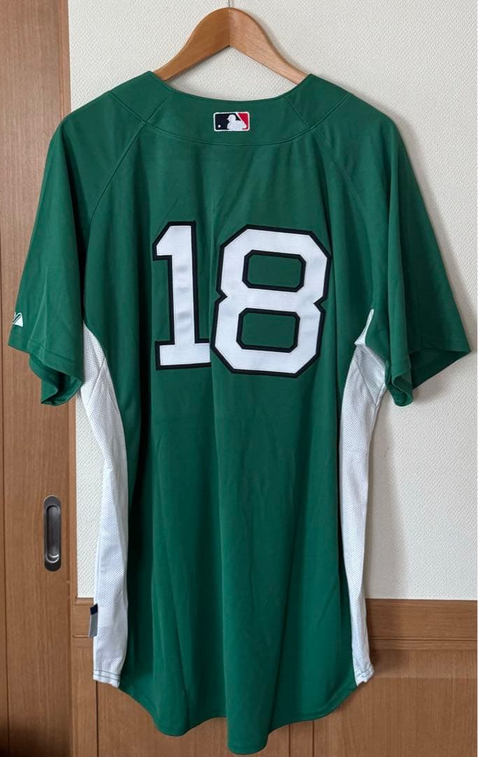 希少　美品　MLB 松坂大輔　レッドソックス　オーセンティック　激レアグリーン