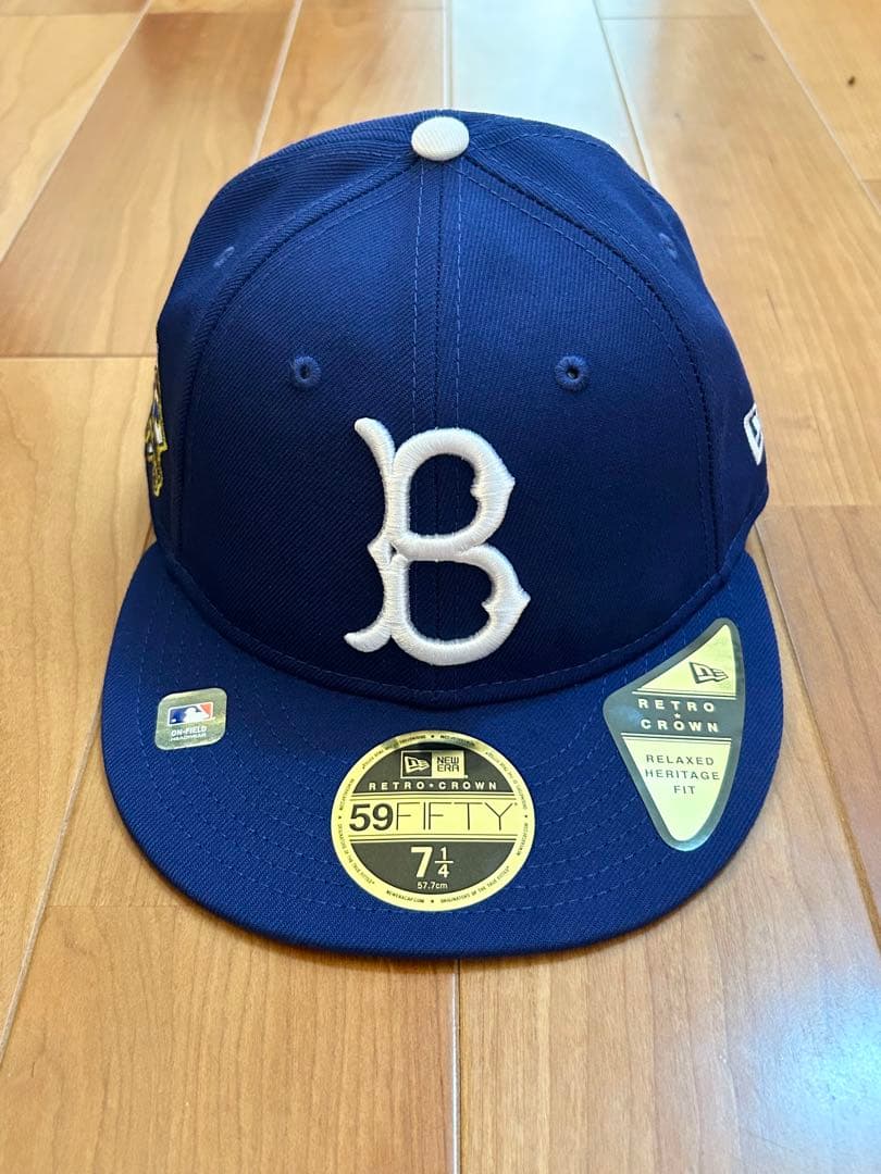 新品 ブルックリンドジャース59FIFTY キャップ 7 1/4 レトロクラウン