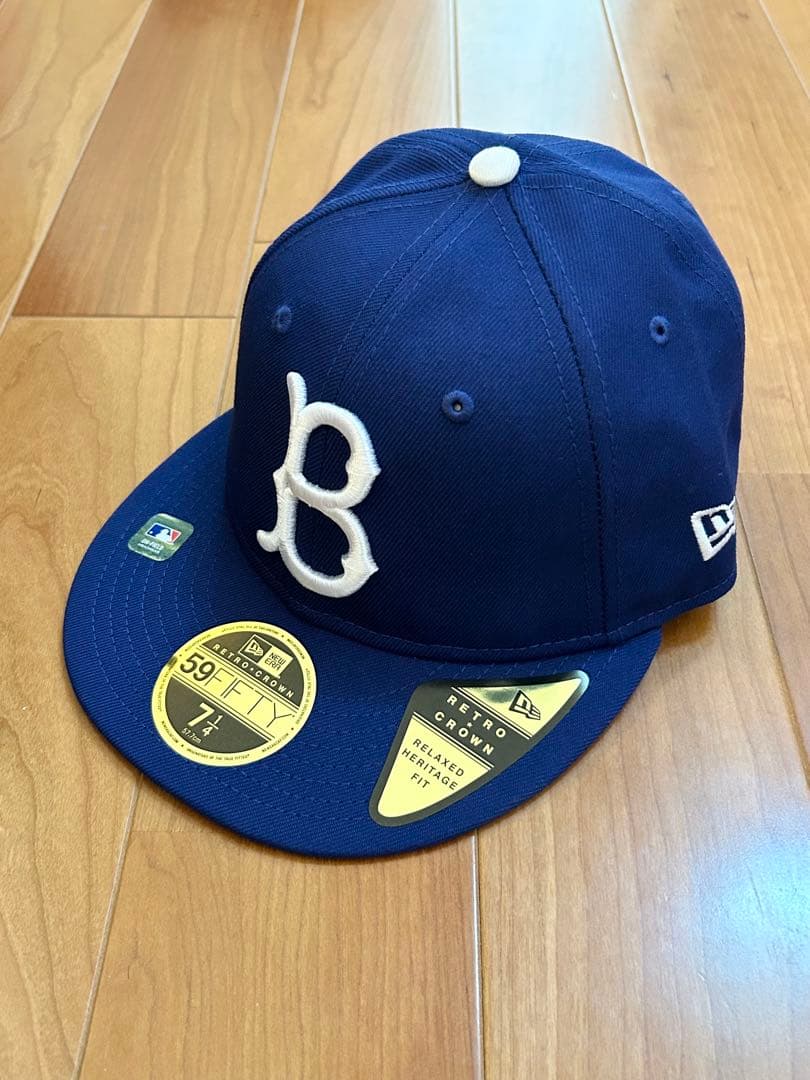 新品 ブルックリンドジャース59FIFTY キャップ 7 1/4 レトロクラウン