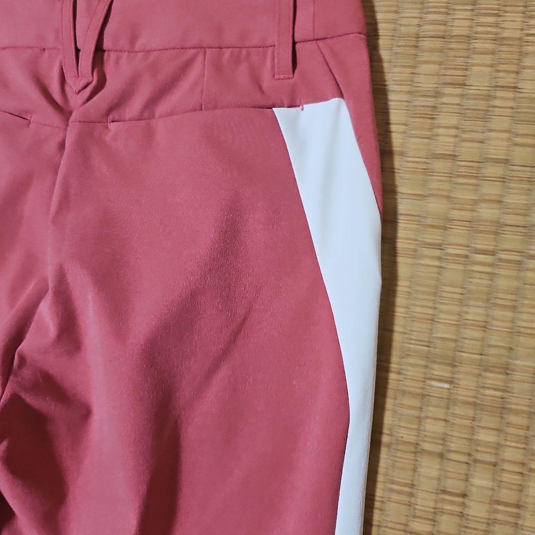 【美品】DESCENTE レディース ゴルフパンツ ピンク　spf50 Lサイズ
