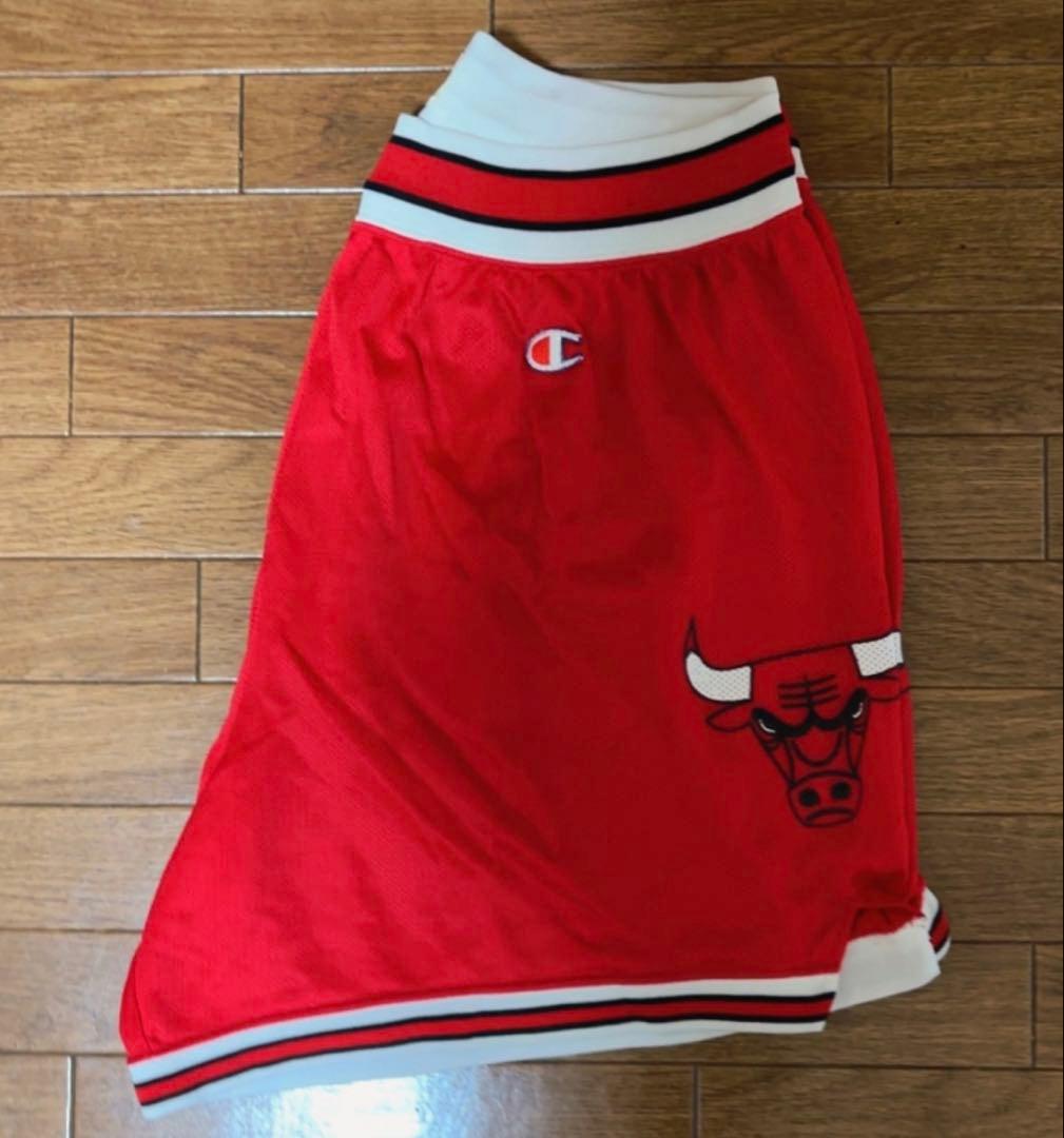 【Champion】80s USA製・NBA・シカゴ・ブルズ・バスパンXLサイズ