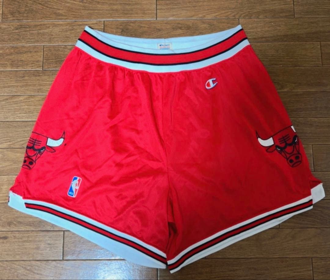 【Champion】80s USA製・NBA・シカゴ・ブルズ・バスパンXLサイズ