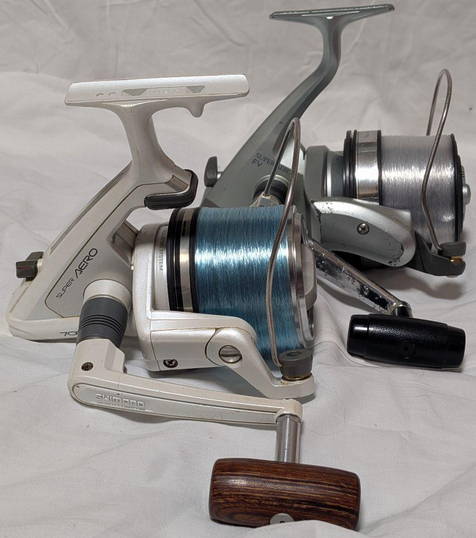 シマノスーパーエアロ7000&スーパーエアロFV投げ釣り専用リールまとめて2台