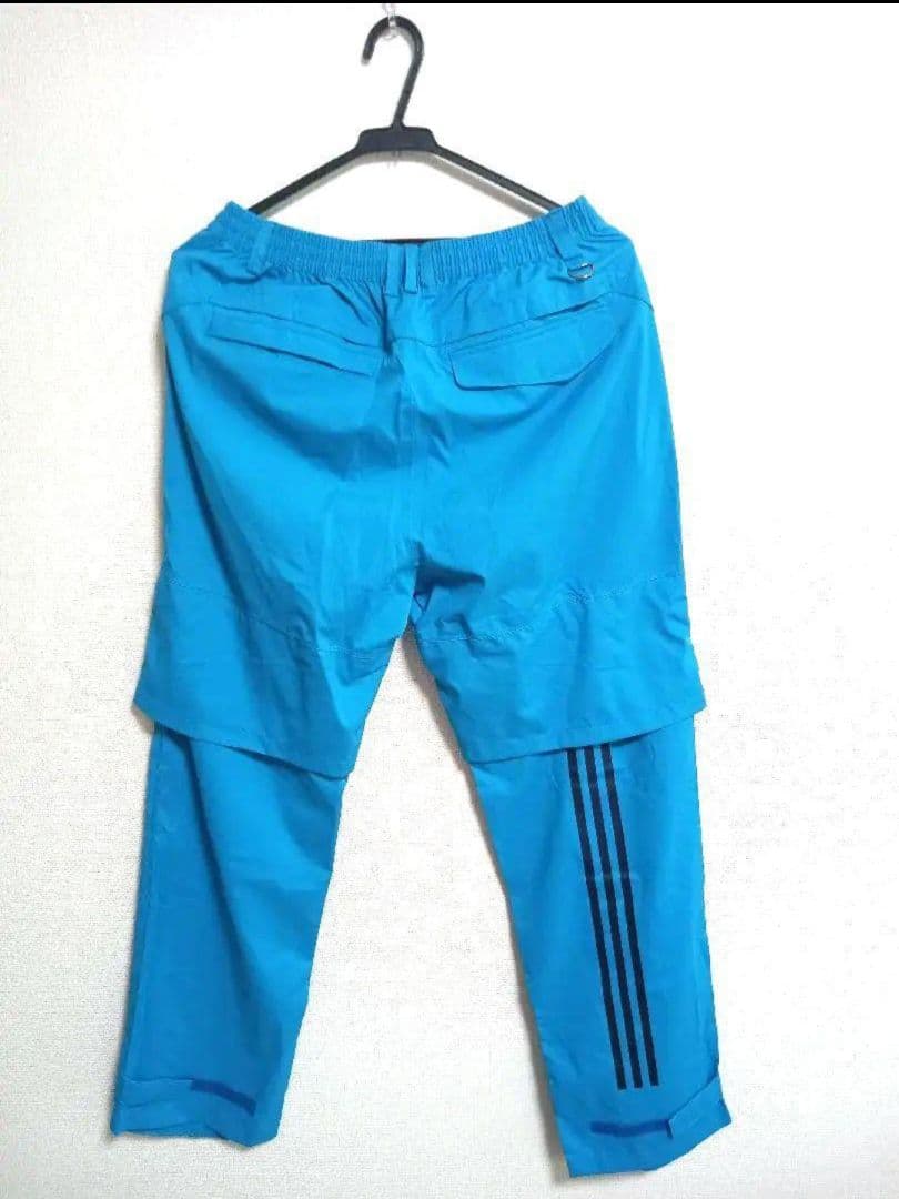adidas アディダス レインウェア L/G ネイビー/ターコイズ