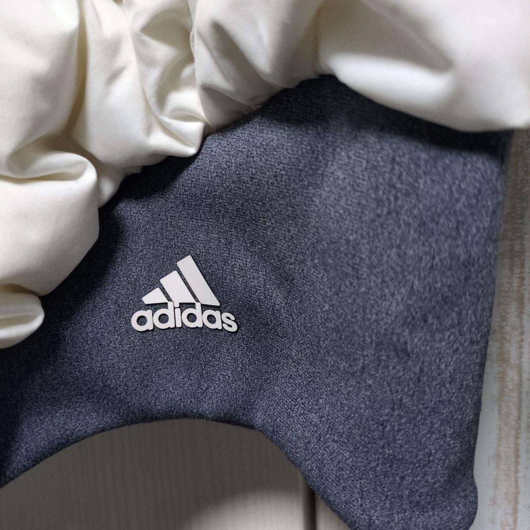 adidas ホワイト キルティングジャケット