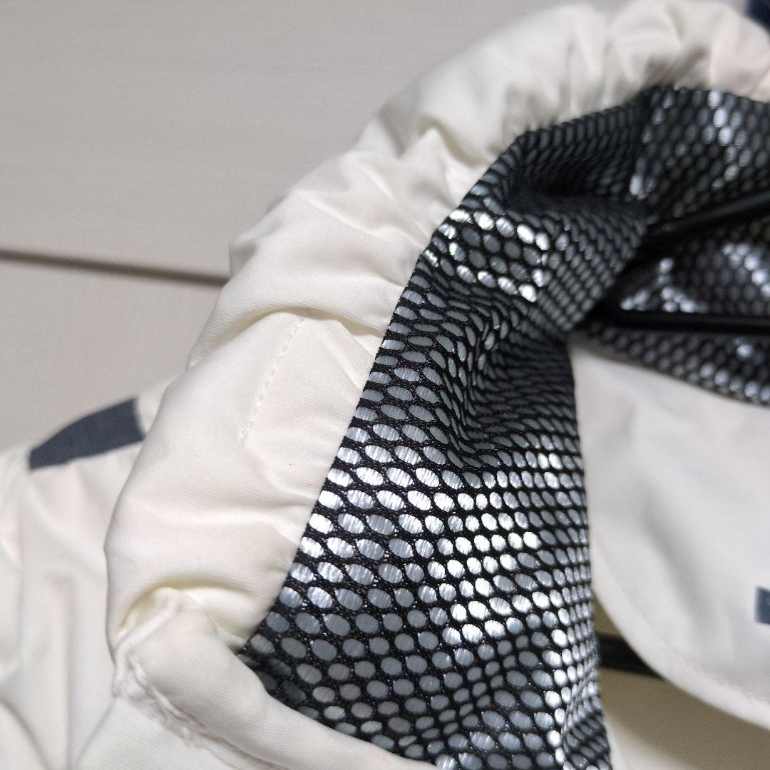 adidas ホワイト キルティングジャケット