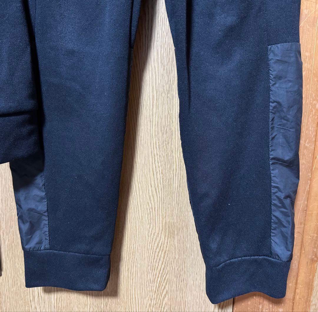 adidas ジャージ上下セット 黒 Mサイズ セットアップ フード パーカー