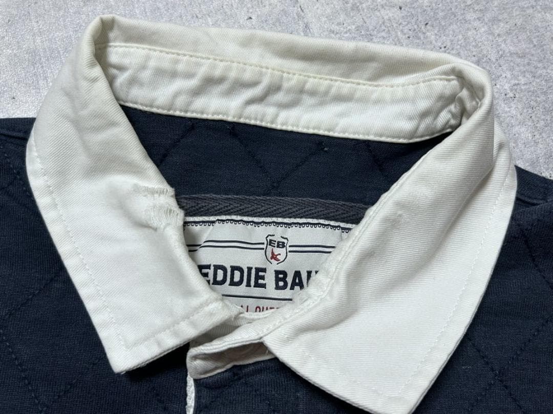 Eddie Bauer ラガーシャツ ヨーク 肩 キルティング アームフェルト