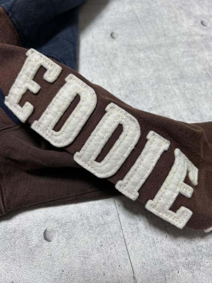 Eddie Bauer ラガーシャツ ヨーク 肩 キルティング アームフェルト