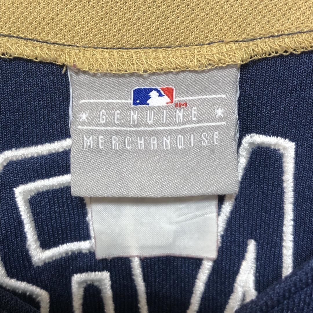 MLBブルワーズ ユニフォーム ゲームシャツ 両面刺繍ロゴ 2XL 90s