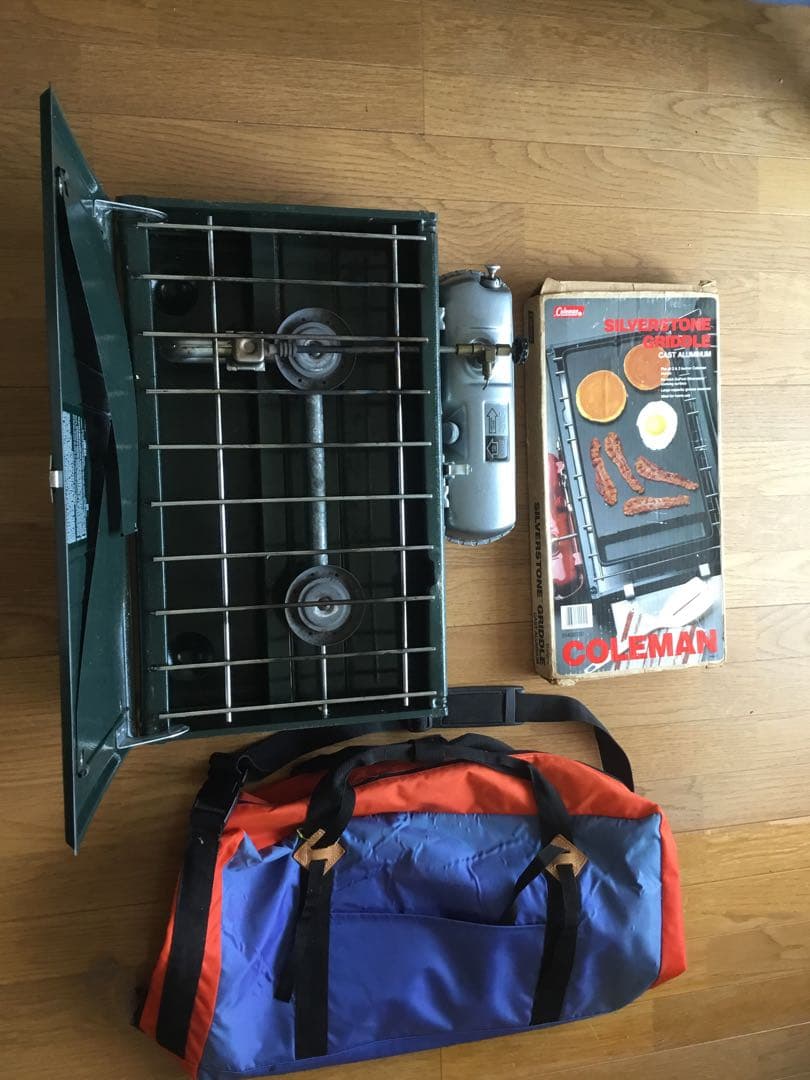 Coleman ツーバーナー とグリル　dual fual 414