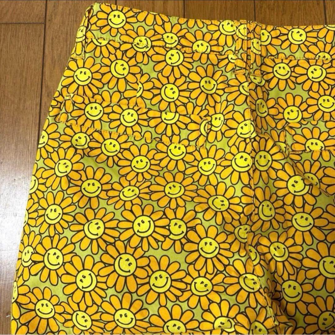パーリーゲイツ　総柄　ゴルフパンツ　1 ニコちゃん　レディース　テーパードパンツ