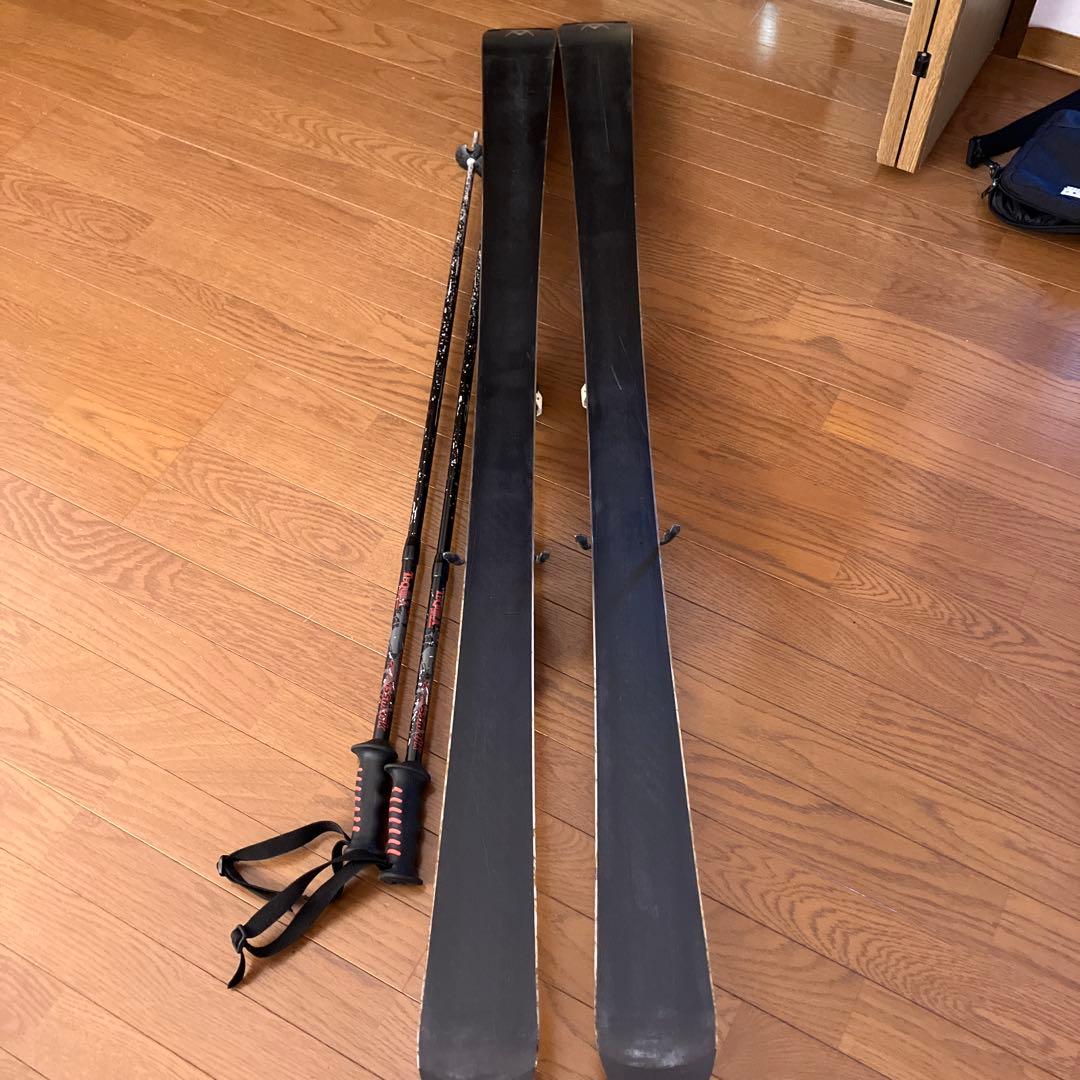 【volkl】166スキー板、ストックセット