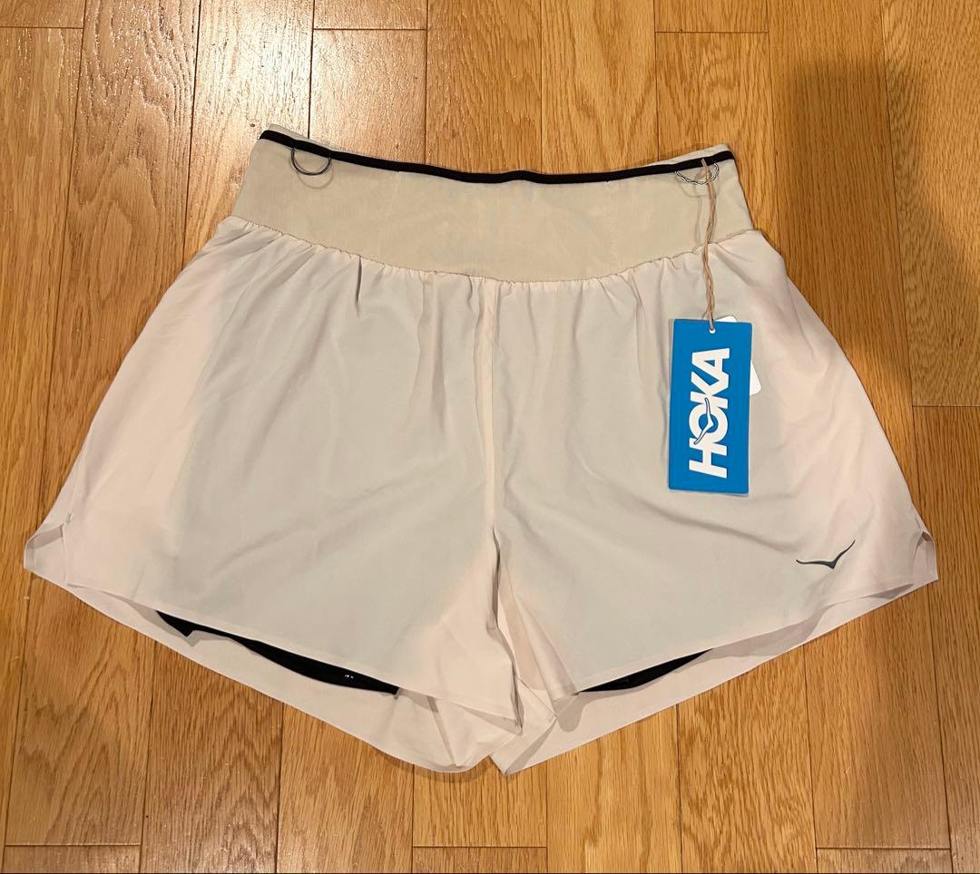 HOKA ホカ　SKYGLIDE SHORT オートミール　ランニングパンツ