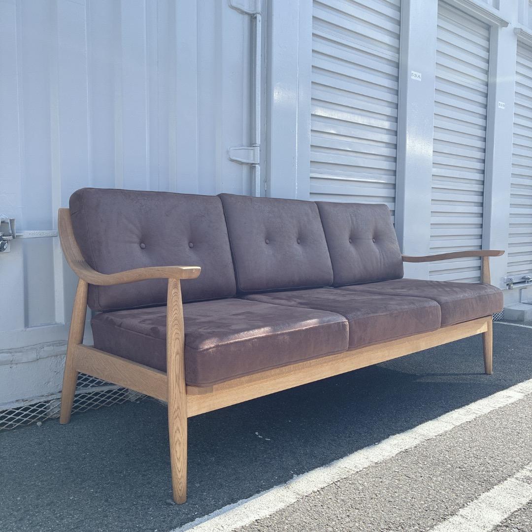 【お値下げOK】綺麗 クラッシュゲート アルネソファ3P レザーテックス 廃盤品