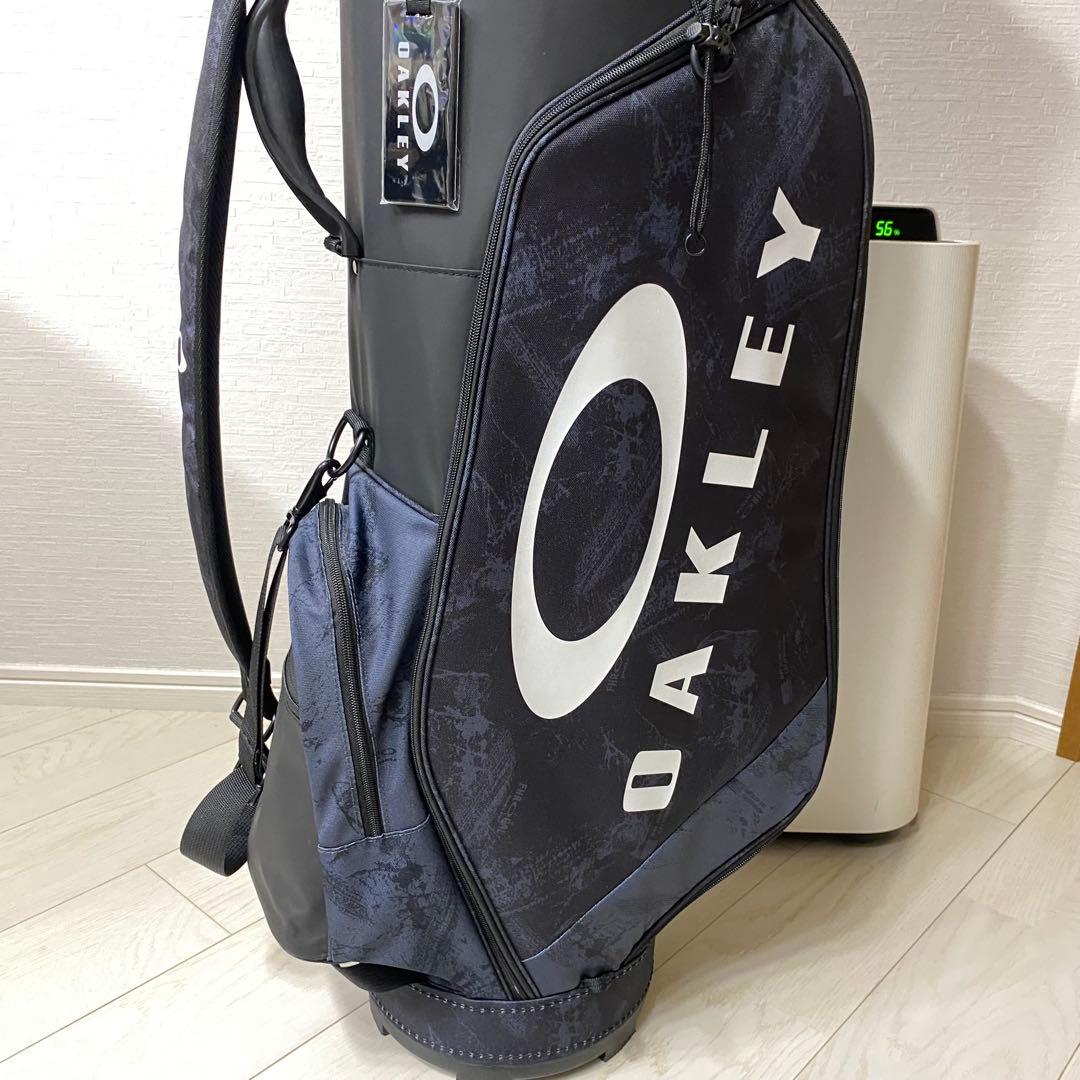 新品未使用 OAKLEY キャディバッグ ネイビー　口枠9.5型　47インチ対応