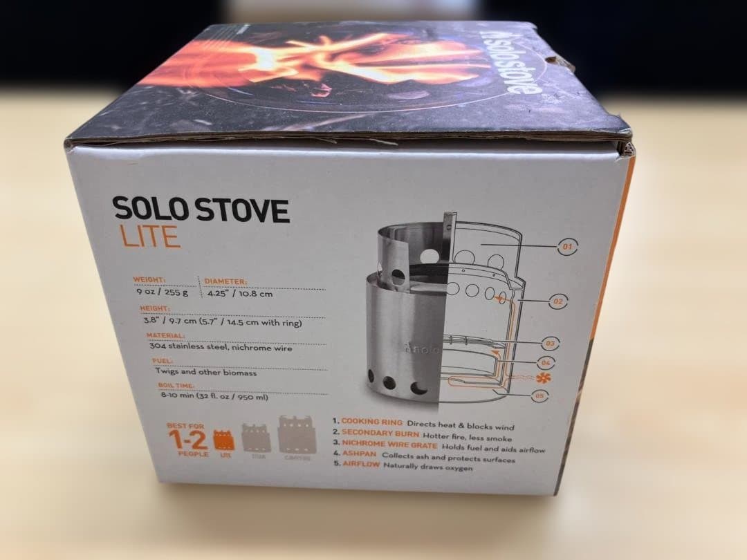 新品未使用！！ソロストーブ　ライト　正規品　ウッドストーブ　焚き火台
