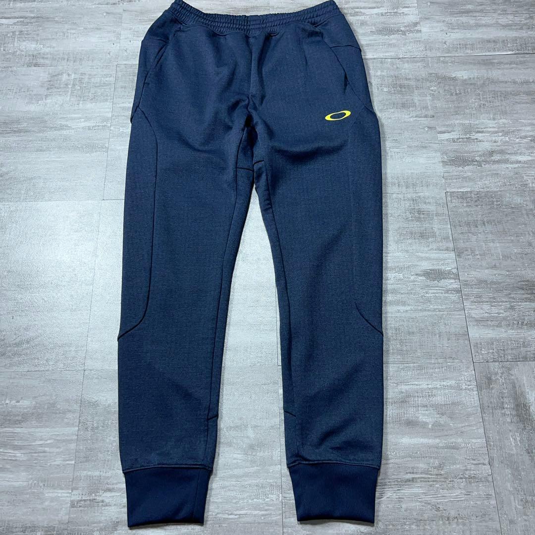 美品 OAKLEY オークリー ジャージ セットアップ 上下 ロゴ ネイビー M