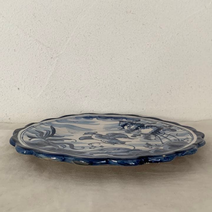 アンティーク スペインTALAVERA 手描き飾り皿