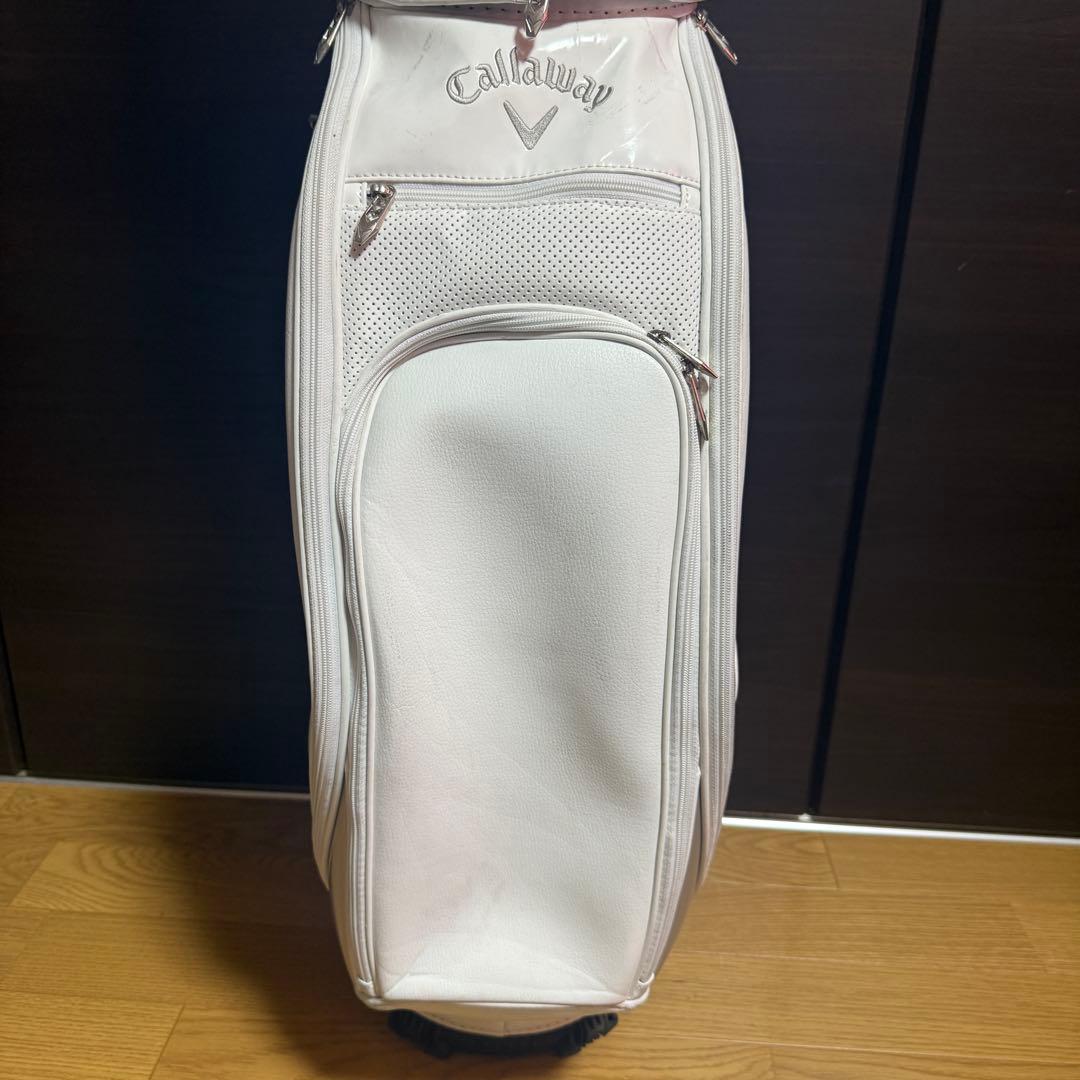 Callaway ゴルフバッグ キャディバッグ ホワイト シルバー