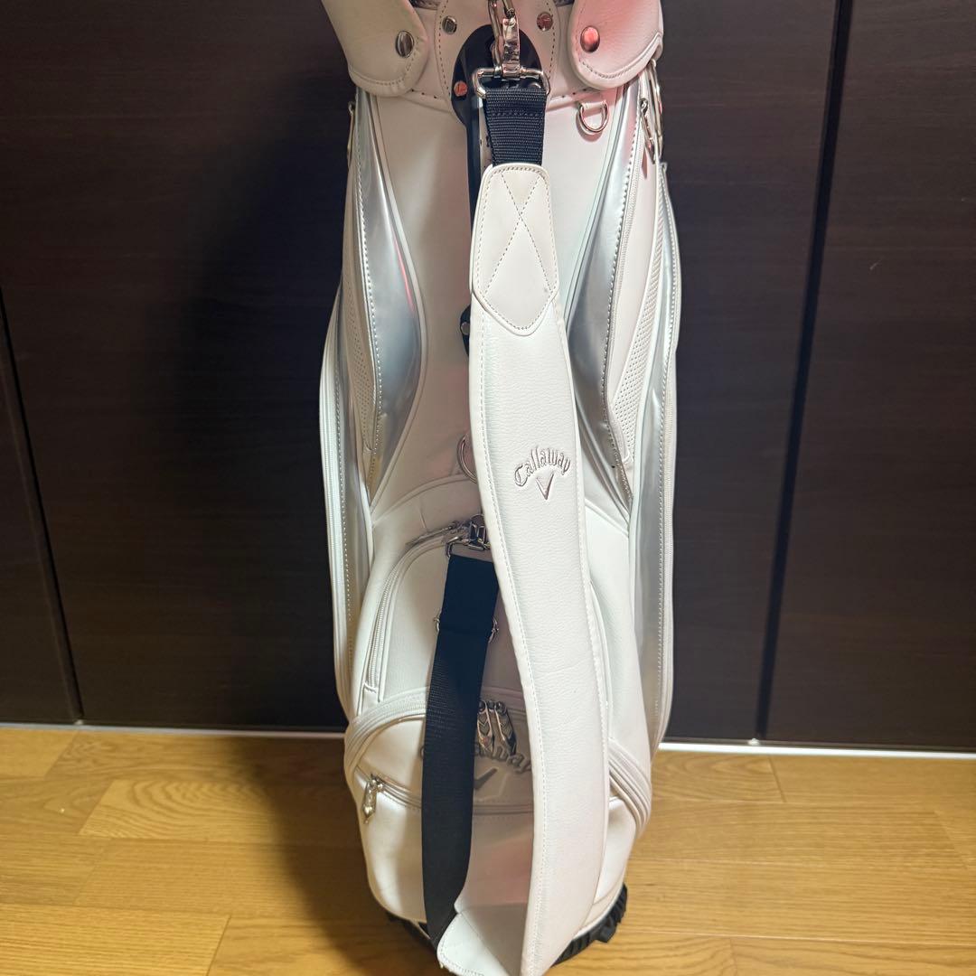 Callaway ゴルフバッグ キャディバッグ ホワイト シルバー