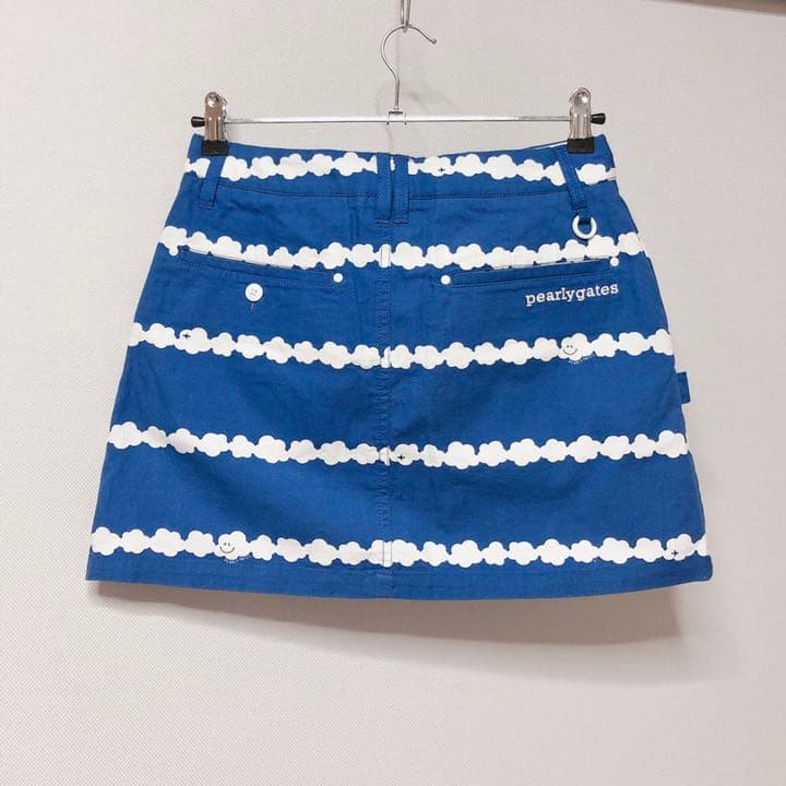 パーリーゲイツ PEARLY GATES くもボーダープリント スカート