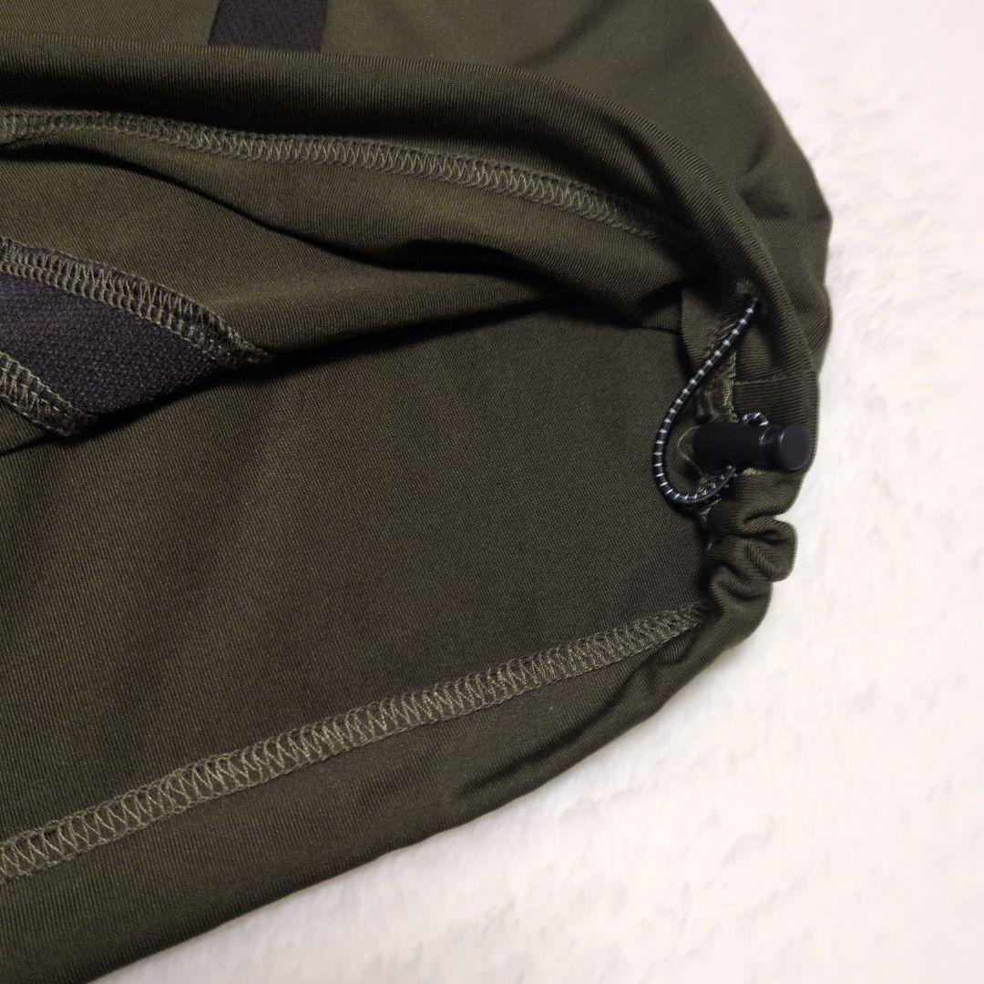 RUFFLOG ラフロッグ モックネックシャツ Lサイズ 半袖 カーキ色