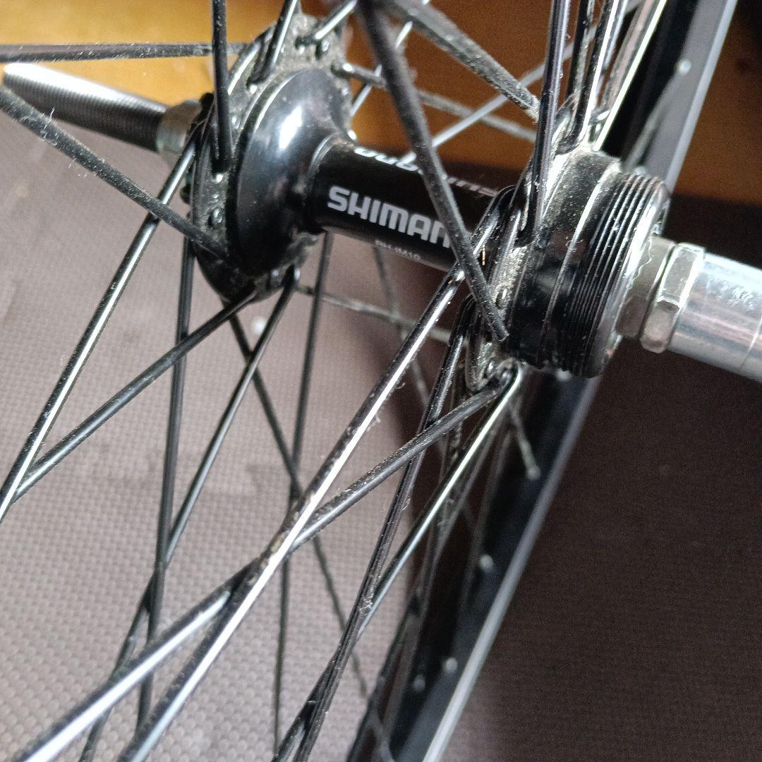 SHIMANO 完組ホイール 黒スポーク