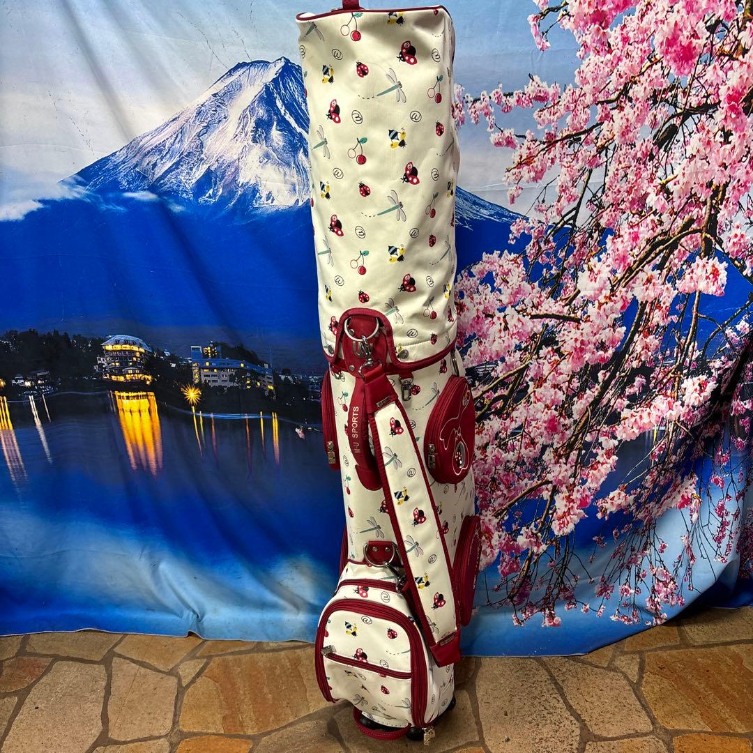 寶BX-1213 Ｍ・ＵSPORTS キャディバッグ てんとう虫デザイン