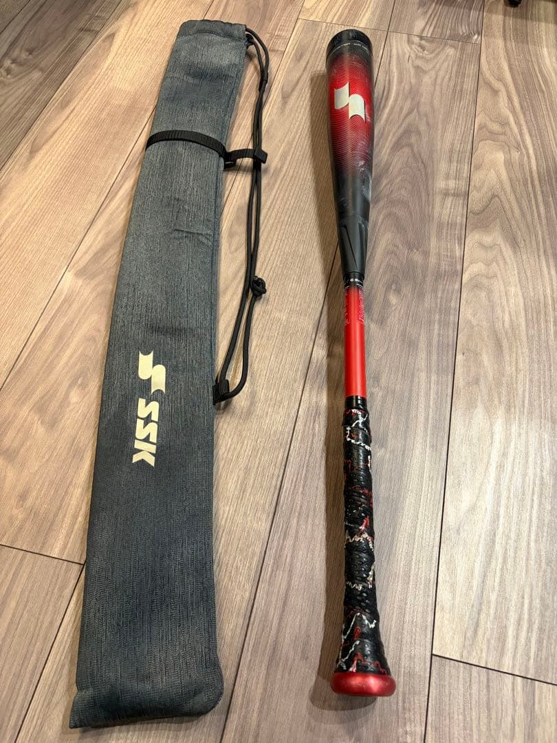 MM23、SSK 軟式バット 赤/黒