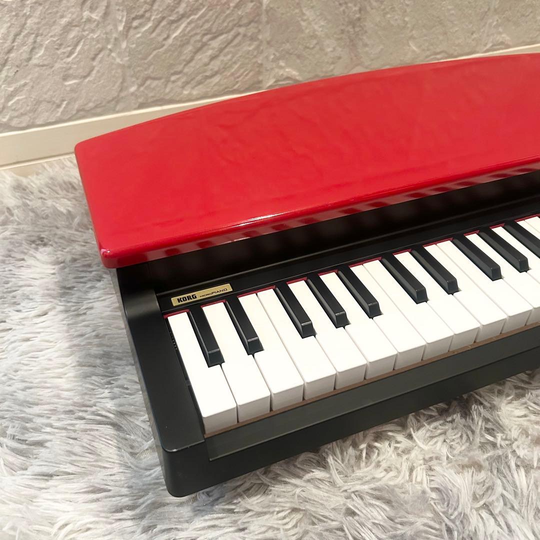 【極美品】 KORG MICROPIANO ミニ鍵盤61鍵 レッド