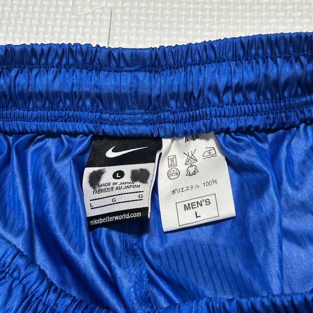 NIKE ピステ　セットアップ　L ブルー　刺繍ロゴ　サッカー　フットサル