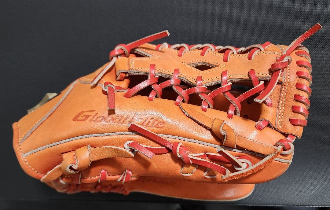 Global Elite 軟式グローブ オレンジ 外野手