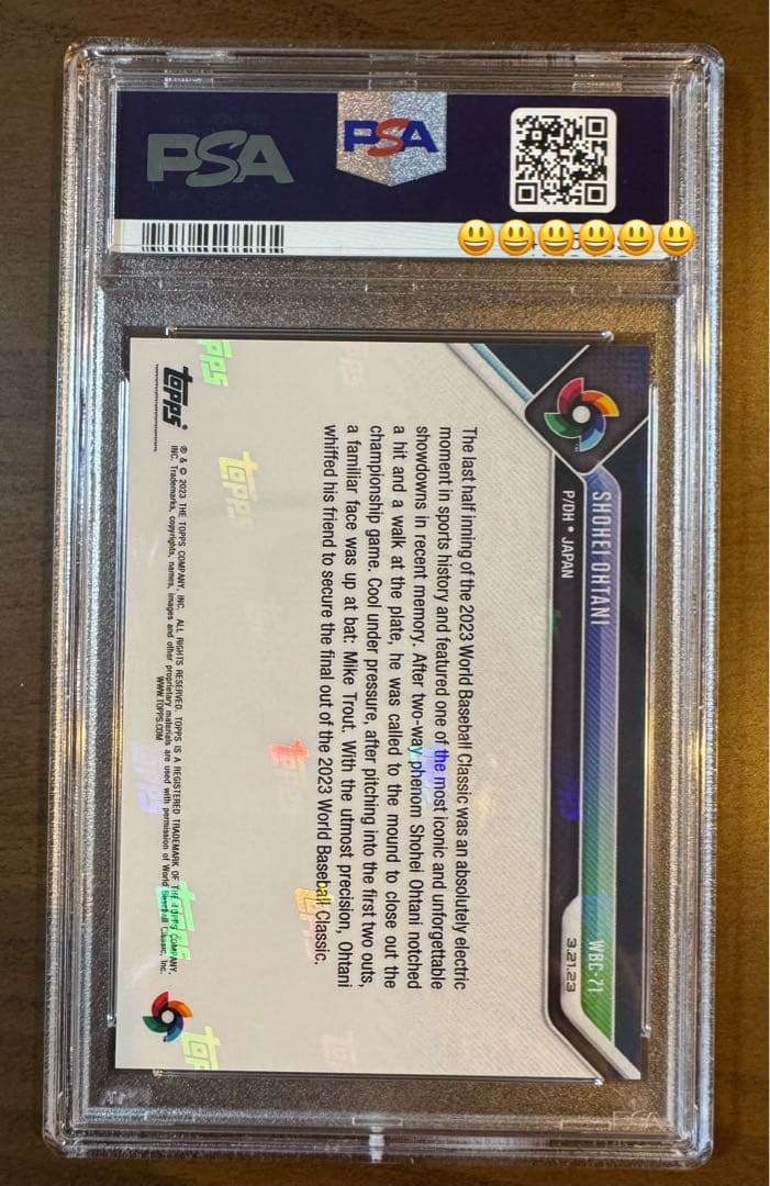 【高騰中！】大谷翔平 WBC カード 2023 【PSA10】