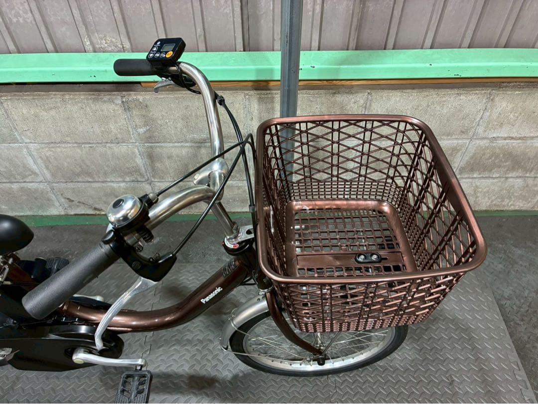 №8705電動自転車パナソニック ビビL 20インチ　ブラウン