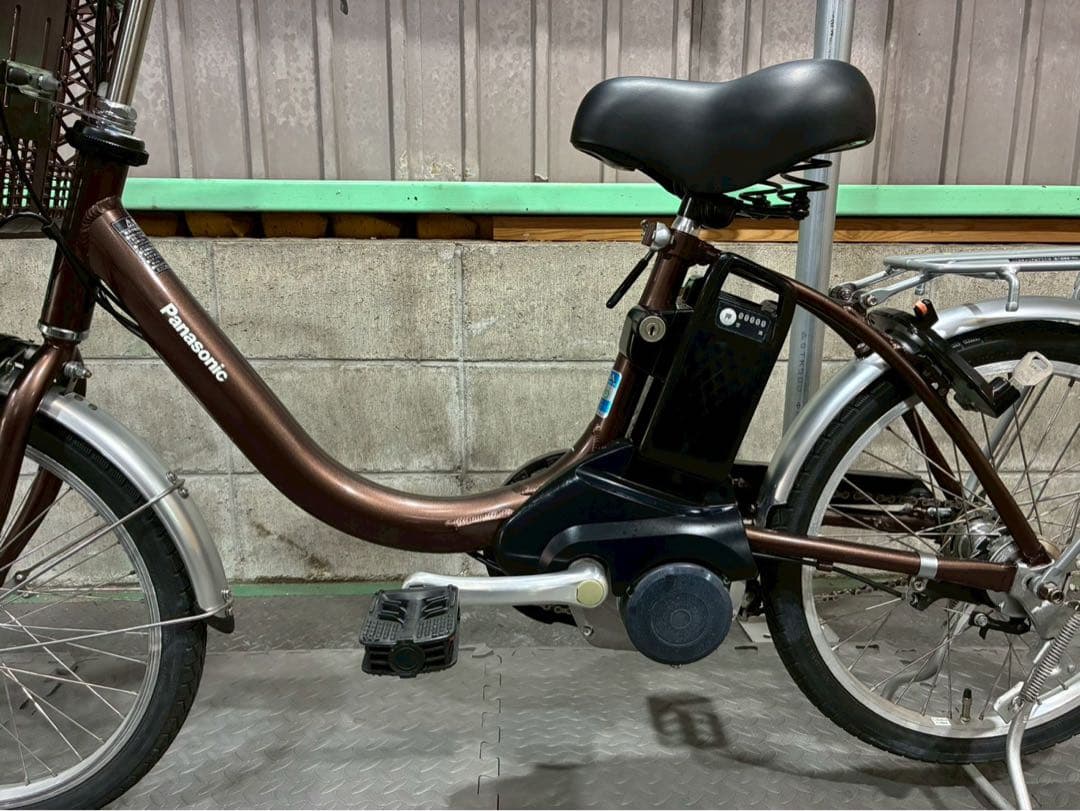 №8705電動自転車パナソニック ビビL 20インチ　ブラウン