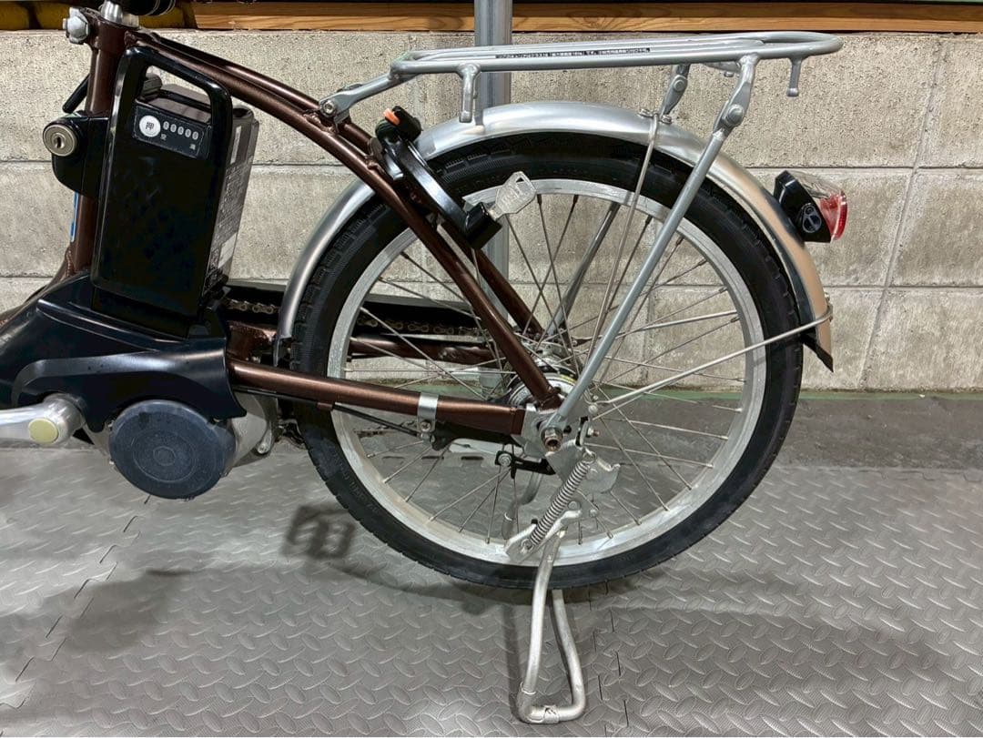 №8705電動自転車パナソニック ビビL 20インチ　ブラウン