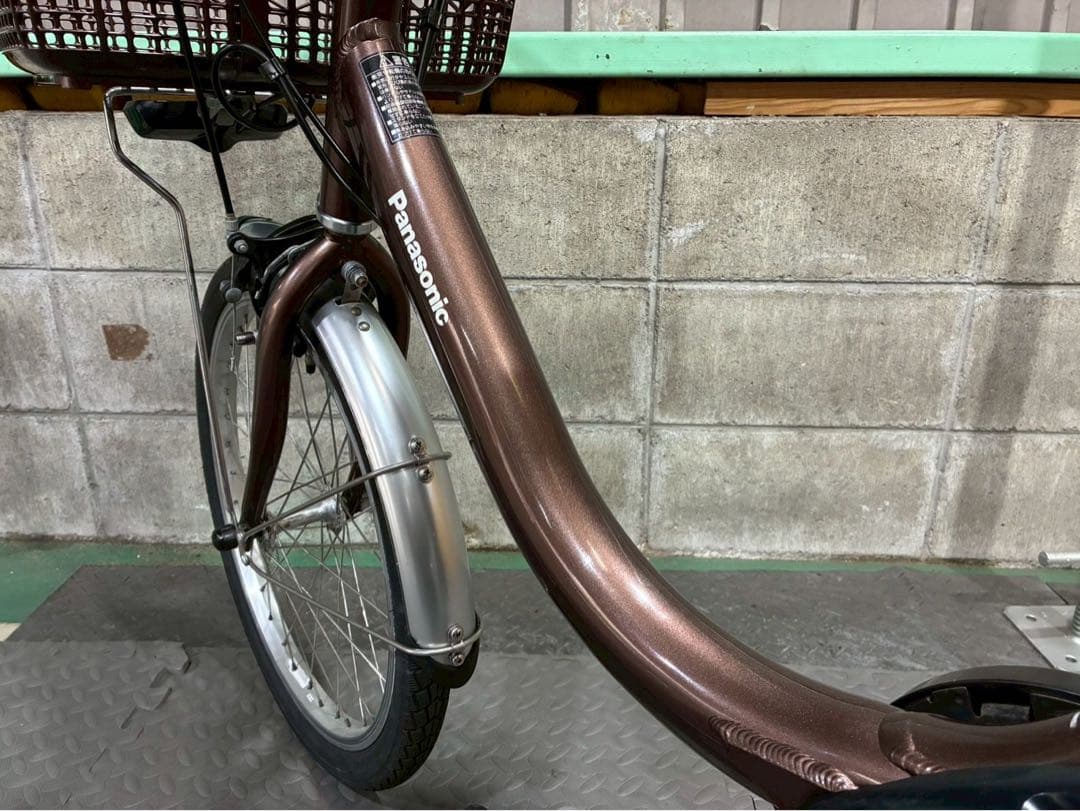 №8705電動自転車パナソニック ビビL 20インチ　ブラウン