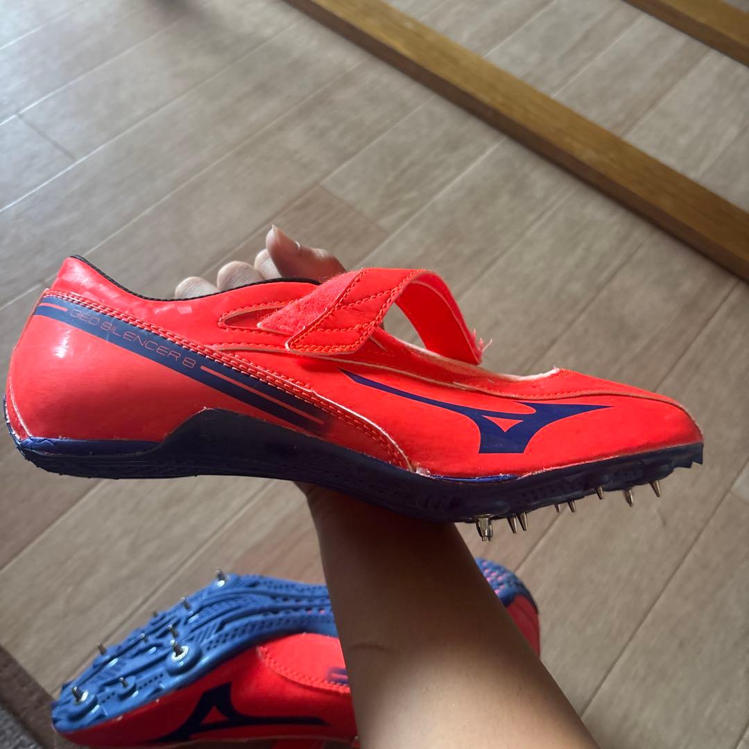 Mizuno スパイクシューズ オレンジ/ネイビー 24.0cm