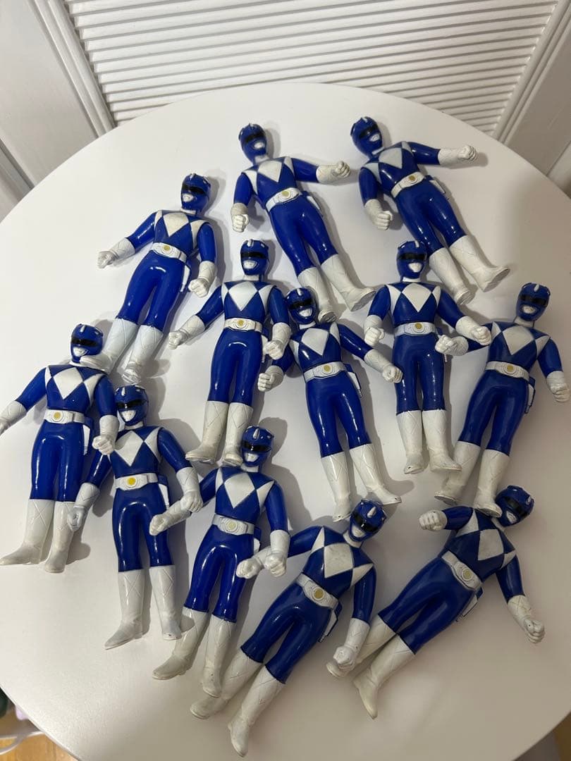 未使用☆難あり ジュウレンジャー☆トリケラレンジャー☆ソフビ当時物バンダイ12点